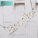 Sterling Silver Elephant Name Necklace Customizable Personalized Fine Jewelry