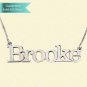 Sterling Silver Elephant Name Necklace Customizable Personalized Fine Jewelry