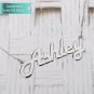 Sterling Silver Italic Name Necklace Customizable Personalized Fine Jewelry