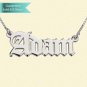 Sterling Silver English Style Name Necklace Customizable Personalized Fine Jewelry