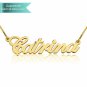 Double Thick 14K Gold Allegro Name Necklace Customizable Personalized Fine Jewelry