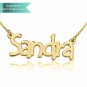 14K Gold Tree Style Name Necklace Customizable Personalized Fine Jewelry