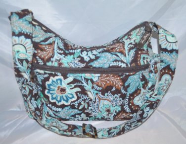 Vera Bradley Java Blue Large Hobo Shoulder Bag