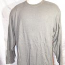 Fieldmaster Men XL Casual Polo Shirt Gray Long Sleeve Cotton Blend