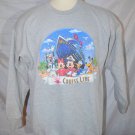 Disney Cruise Line Sweatshirt Ship Large Mickey Mouse Minnie Donald Pluto