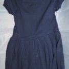 Ralph Lauren Infant Girls Short Sleeve Navy Blue Dress M 6 12 Months