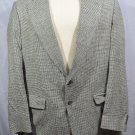 TownCraft Mens Blazer 42 L Black & White 2 Button Jacket Blazer Sport Coat