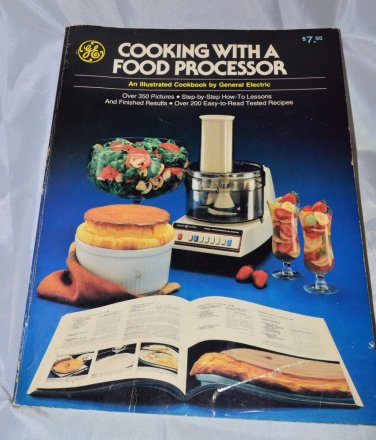 Cooking with a Food Processor Book General Electric Cookbook GE 1978 English Il