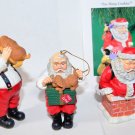 Ashton Drake Christmas Ornaments Lot Santa's Busy Season Kathleen O'Malley COA