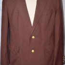 Mans Sports Coat Suit Jacket Blazer Dark Brown Oakmont USA Size 43 L