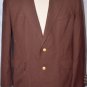 Mans Sports Coat Suit Jacket Blazer Dark Brown Oakmont USA Size 43 L