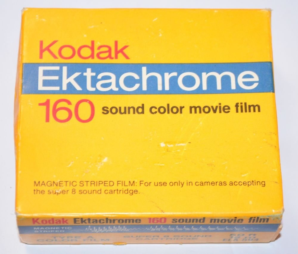 Vintage Kodak EKTACHROME 160 Color Super 8 Sound Movie Film Sealed Exp ...