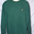 Chaps Ralph Lauren Sweater Long Sleeve Cotton Green Men's 4X LT Big Tall