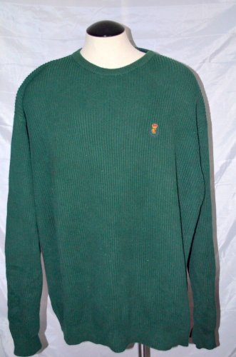 Chaps Ralph Lauren Sweater Long Sleeve Cotton Green Men's 4X LT Big Tall