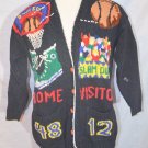 Hand Knit Ugly Sweater Marisa Christina Classics M Medium Basketball