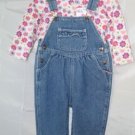 Okie Dokie Bodysuit Arizona Overalls All American Girl 12 Month 2 Piece Set