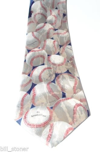 Spring Training Baseball Men's Neck Ties by A Rogers Necktie Hand Made