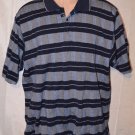 Mens Nike Polo Golf Tennis Shirt Striped Multi Color Large