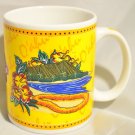 Hilo Hattie O'ahu Hawaii Diamond Head Hibiscus Mug Coffee Tea Cup 2002
