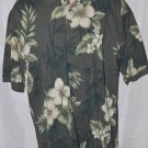 Caribbean Joe Cotton Blend Hawaiian Floral Camp Shirt Men's L Large
