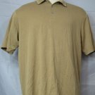 Tommy Bahama Gold Swordfish Tag Polo Modal Polyester Shirt L Large