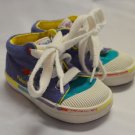 Fisher Price Toddler Sneakers Size 3  Blue White Canvas