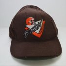 Vintage NFL Football Cleveland Browns Embroidered Script Snapback Hat Cap