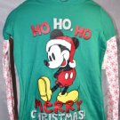 Mickey Mouse Disney Junior Christmas T-Shirt Green Medium Large