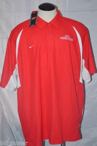 Nike Team Dri Fit Polo Shirt Mens 3XL Red Scarlet Heritage New 3XLarge XXXL