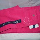 Girls Gap Flare Flap Pocket Stretch Corduroy Size 10 Slim Leg Flared Opening