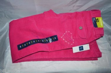 Girls Gap Flare Flap Pocket Stretch Corduroy Size 10 Slim Leg Flared Opening
