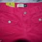Girls Gap Flare Flap Pocket Stretch Corduroy Size 10 Slim Leg Flared Opening