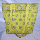 Vera Bradley Green Handbag Tote Shopper Machine Washable