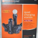 Alphaline 4 in 1 Quad charging stand Station for PS3 Controller