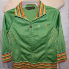 COOGI Green Jacket Coat Zip Front Large See Measurements in descriptions