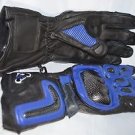 Long Glove Genuine leather Moto Racing Motorcycle Gloves Large NEW