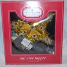 TRIM A HOME STAR LIGHT UP GOLD CHRISTMAS TREE TOPPER 8x8