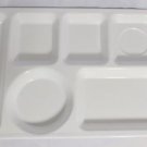 Texas Ware Divided Cafeteria Lunch Dinner Trays White