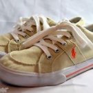 Polo Ralph Lauren Kids Lace Up Sneaker Khaki Size 3