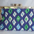 Vera Bradley Mosaic  Mediterranean Kisslock Coin Purse