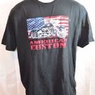 Adult XL Black T-Shirt American Custom Motorcycle Biker Sonoma