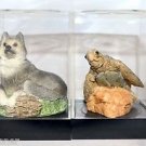 Earth Home Timber Wolf Leatherneck Turtle Figurine Sculpture United Design 2.5"