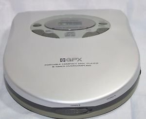 GPX Model C3849 Silver Portable Personal CD Player 8 Times Oversampling Earbuds