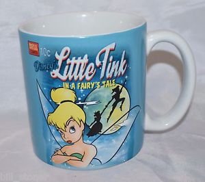 Tinker Bell Ceramic Mug Cup Little Tink in a Fairy's Tale Disney Store Peter Pan