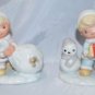 Homeco 5613 Vintage Set Christmas Children Pastel Figurines Precious Moments