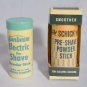 Sunbeam Schick Electric Shaving PreShave Powder Stick 2.5 Ounce Vintage
