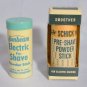 Sunbeam Schick Electric Shaving PreShave Powder Stick 2.5 Ounce Vintage