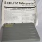 BERLITZ Interpreter 5 Language TR500 Translator Eng French German Span Italian