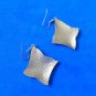 2 1/2" X 1 1/2" CLOISONNÉ DANGLE HANGING PIERCED EARRINGS. VERY PRETTY !