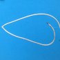 VINTAGE FLAT LINK WITH DESIGN STERLING SILVER "V" NECKLACE 18" LONG X 1/8" WIDE